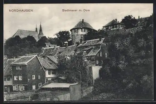 AK Nordhausen, Stadtmauer und Dom