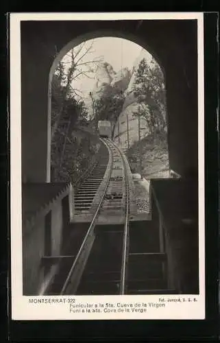 AK Montserrat, Funicular a la Sta. Cueva de la Virgen