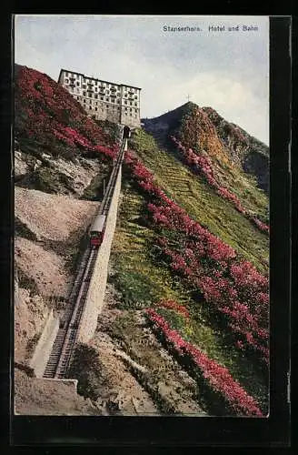 AK Stanserhorn, Hotel und Bahn