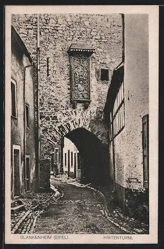 AK Blankenheim / Eifel, Strasse am Hirtenturm