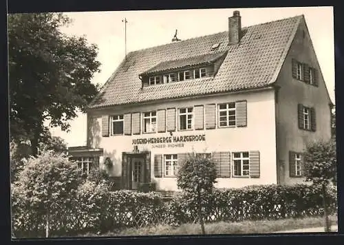 AK Harzgerode /Harz, Jugendherberge Junger Pionier