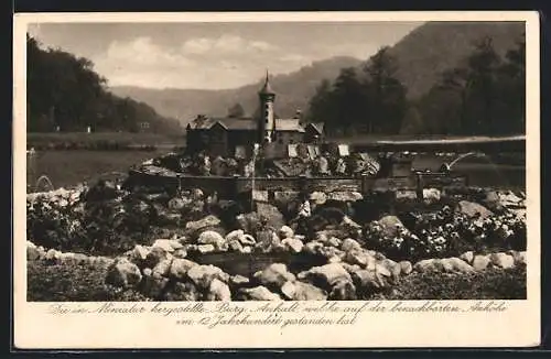 AK Selketal, Hotel Burg Anhalt, Modell der Burg Anhalt