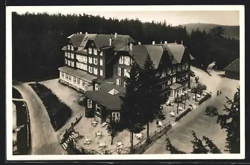 AK Sand, Kurhaus Sand aus der Vogelschau