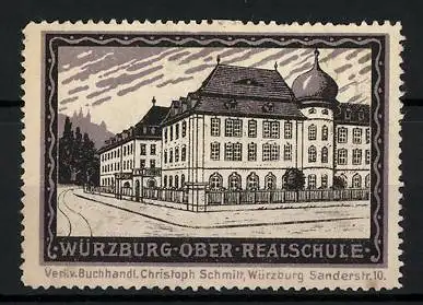 Reklamemarke Würzburg, Ober-Realschule