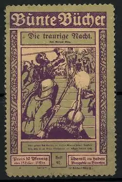 Reklamemarke Bunte Bücher, Die traurige Nacht, Serie 1, Bild 8