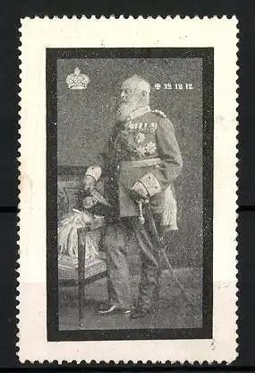 Reklamemarke Prinzregent Luitpold von Bayern im Portrait