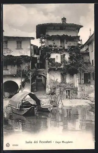 AK Isola dei Pescatori, Lago Maggiore, Häuser am Ufer