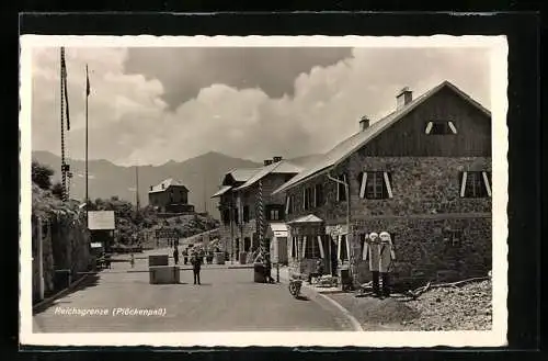 AK Plöckenpass, Shell-Tankstelle an der Reichsgrenze