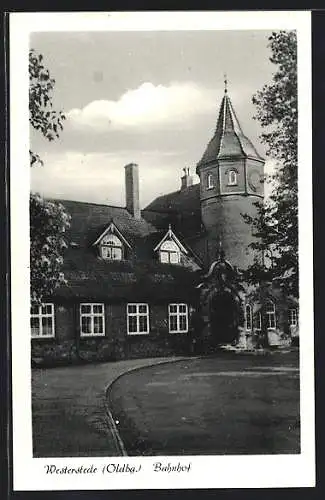 AK Westerstede, Blick zum Bahnhof