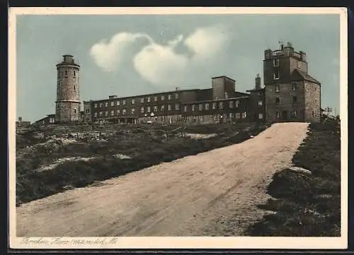 AK Brocken /Harz, Blick auf das Brocken-Hotel