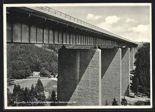 AK Siebenlehn, grösste Reichsautobahnbrücke der Welt