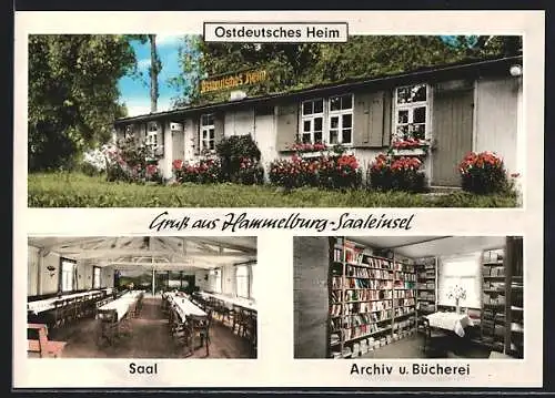 AK Hammelburg-Saaleinsel, Ostdeutsches Heim, Archiv und Bibliothek