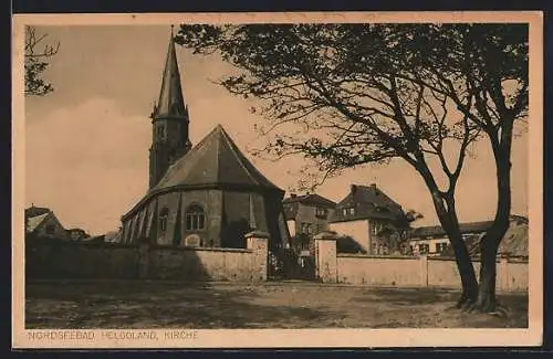 AK Helgoland, Ansicht der Kirche