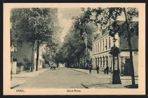 AK Varel / Oldenburg, Wettersäule in der Wind-Allee