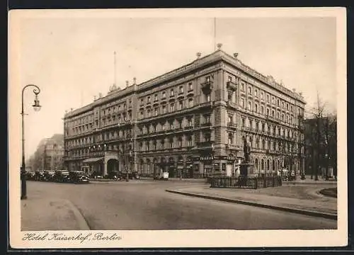 AK Berlin, Hotel Kaiserhof, Wilhelmplatz