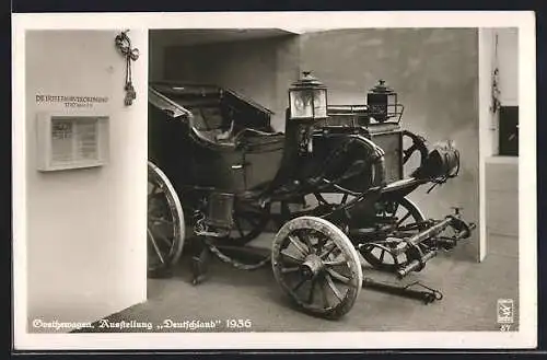 AK Berlin, Ausstellung Deutschland 1936, Goethewagen