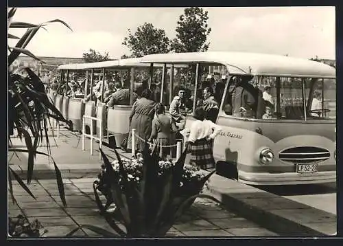 AK Erfurt, Internationale Gartenbau-Ausstellung, IGA-Express