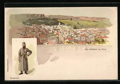 Lithographie Tiflis, Vue Générale