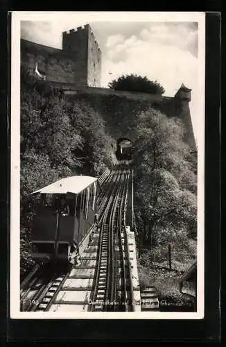 AK Salzburg, Drahtseilbahn an der Feste Hohensalzburg