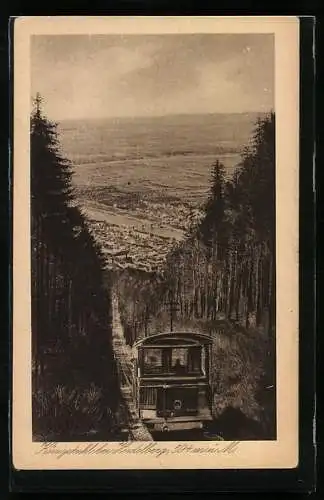 AK Heidelberg, Die Bergbahn auf dem Königstuhl