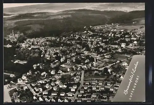 AK Braunfels /Lahn, Gesamtansicht vom Flugzeug aus