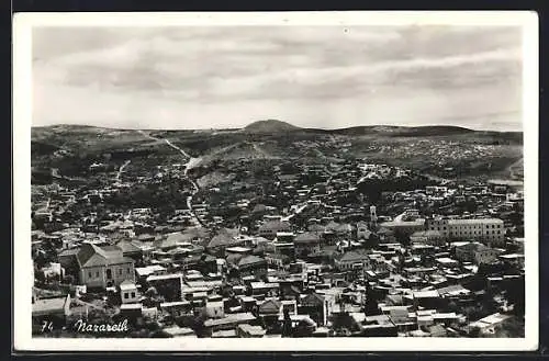 AK Nazareth, Ortsansicht aus der Vogelschau