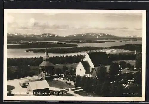 AK Frösö, Utsikt fran Frösö kyrka mot Oviksfjällen