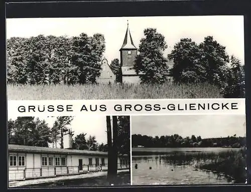 AK Gross Glienicke, Ortsansicht, Ortspartien