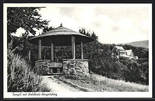 AK Oberbieber, Tempel mit Waldhaus Wingertsberg