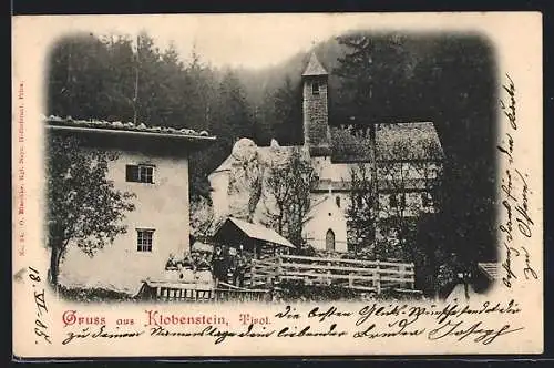 AK Klobenstein, Teilansicht mit Kirche