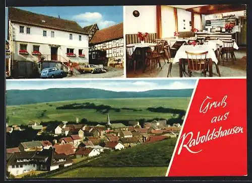 AK Raboldshausen / Hessen, Das Gasthaus Deutsches Haus, mit Speiseraum, Inh. K. Hofmann