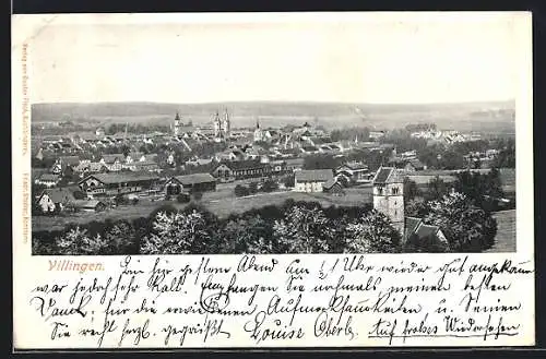 AK Villingen / Schwarzwald, Ortsansicht aus der Vogelschau