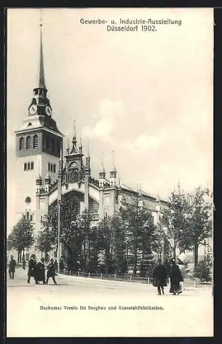 AK Düsseldorf, Gewerbe- und Industrie-Ausstellung 1902, Ausstellungshalle