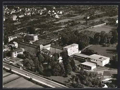 AK Frankfurt a. M., Phil. Theol., Hochschule Sankt Georgen, Offenbacher Landstrasse 224, Fliegeraufnahme