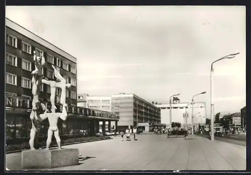 AK Dessau, Neubauten in der Wilhelm-Pieck-Strasse