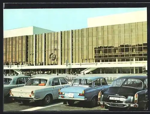 AK Berlin, Palast der Republik mit Autos