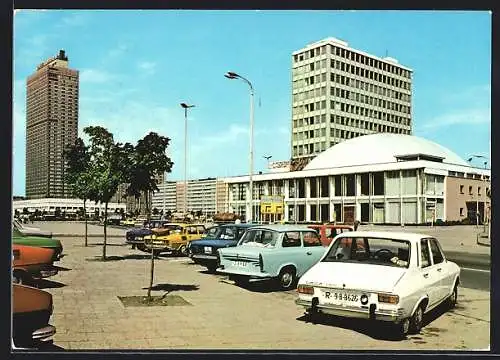 AK Berlin, Alexanderplatz, Haus des Lehrers und Kongresshalle