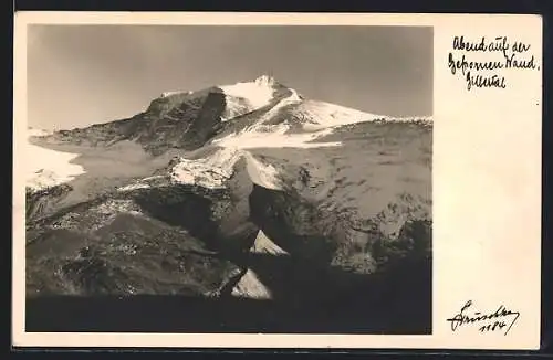 Foto-AK Hans Hruschka Nr.1184: Abend auf der Gefrorenen Wand