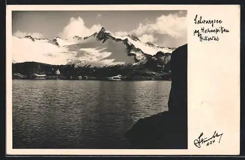 Foto-AK Hans Hruschka Nr. 748: Schwarzsee im Zillertal