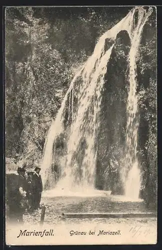 AK Marienfall, Wasserfall in der Grünau