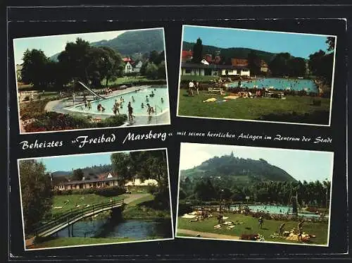 AK Marsberg, Freibad im Sommer mit Anlagen