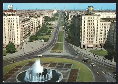 AK Berlin, Strausberger Platz und Karl-Marx-Allee