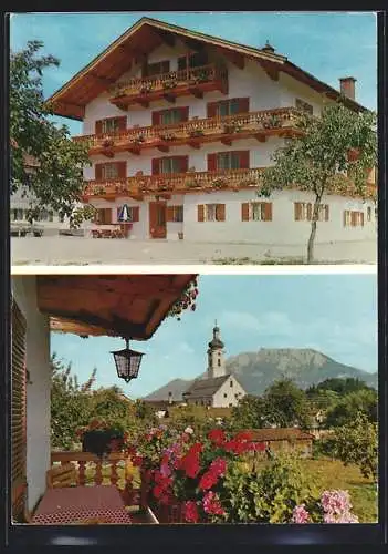 AK Oberaudorf /Inn, Hotel-Pension Grossfuchshof, Karl-Hagen-Strasse 3