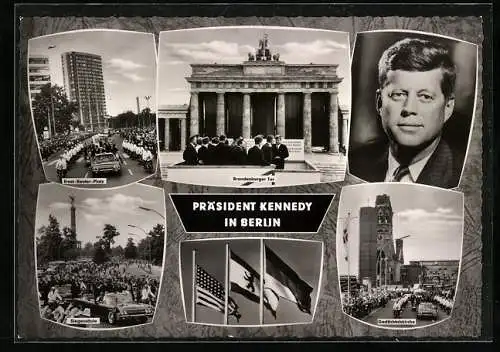 AK Präsident Kennedy in Berlin, Montage