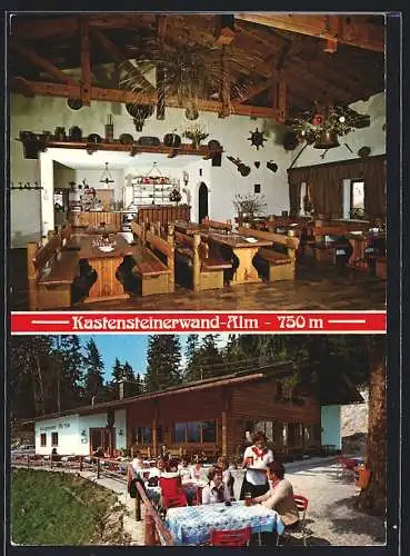 AK Bischofswiesen /Berchtesgaden, Gasthaus Kastensteinerwand-Alm J. u. A. Grafetstätter