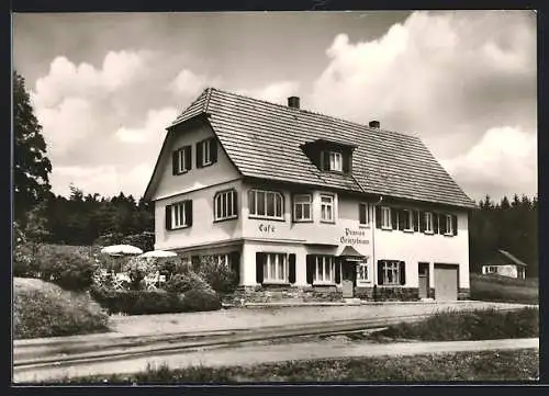 AK Vordersteinwald bei Freudenstadt, Cafe-Pension Heinzelmann