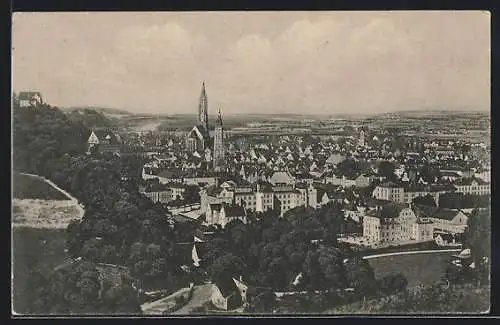 AK Landshut / Isar, Totalansicht aus der Vogelschau