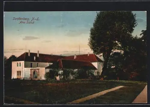 AK Senftenberg /N.-L., Blick auf das Alte Schloss