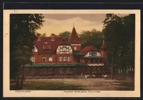 AK Nodhausen bei Neuwied, Fürstlich Wied`sches Park-Hotel, Inh. W. Storch