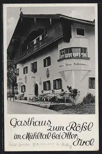 AK Mühltal bei Itter, Gasthaus zum Rössle